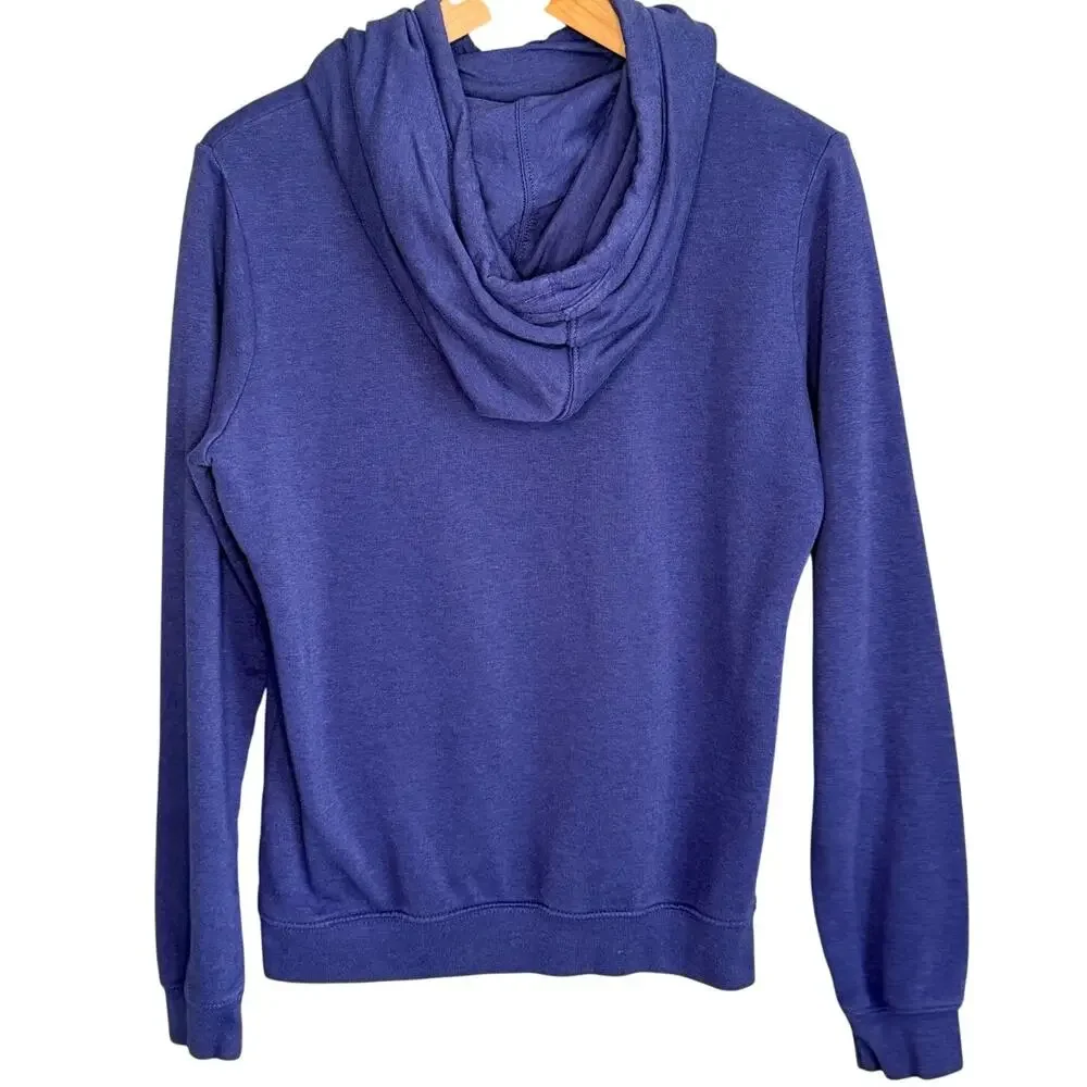 Nike Purple Hoodie Sweatshirt Cowl Neck Camo Swoosh Women’s Small
